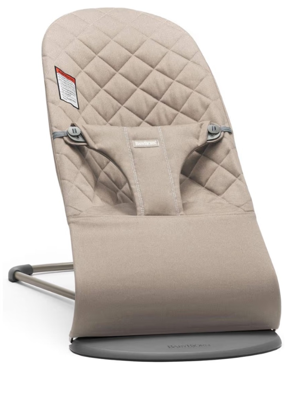 $229 BabyBjorn Beige Quilted Baby Bliss Bouncer Sand Gray